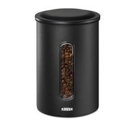 Xavax | Barattolo per caffè in acciaio inox (Bote per caffè, grande capacità, più di 1 kg di caffè, adatto per qualsiasi alimento) colore nero opaco