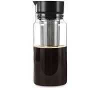 Xavax Cold Brew - Macchina da caffè (preparata a freddo, per tè e caffè 2 in 1, macchina per caffè e tè maker, bottiglia di caffè Cold Brew da 1 l, vetro freddo per caffè iced caffè, tricolate brewer,