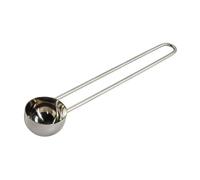 Xavax - Cucchiaino (per circa 6 g di caffè in polvere, misurino per caffè in acciaio inossidabile, caffè lungo 16,8 cm, lavabile in lavastoviglie e per alimenti) argento