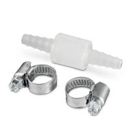 Xavax Valvola di ritegno con 2 morsetti di serraggio per max. Ø 10 mm