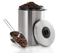 Scatola Caffè Acciaio Inox 1kg + Pala Porta Vivande Aromadeckel Vaso di Aroma