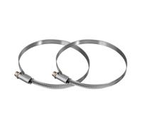 Xavax Set di 2 fascette stringitubo, 90 - 110 mm, (acciaio, fascette per tubi di scarico/scarico)