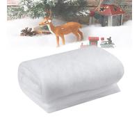 XAVSWRDE 1 Pz Rotolo di Neve Artificiale Rotolo di Neve Finta 80*240cm Coperte di Neve di Natale Coperta da Neve in Cotone Natalizia Coperta di Neve Arrotolata Bianca per la Decorazione dello Sfondo