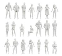 XAVSWRDE 100 Pz Figure di Persone in Plastico Modello Non Verniciato in Scala 1:50 per Treni in Miniatura - Decorazione per Modellini Ferroviari
