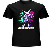 XAWHIS Men's Summer T-Shirt Deltarune Short Sleeves Black L