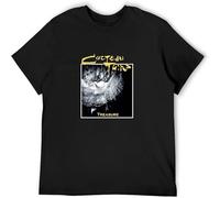XAWHIS Men's T-Shirt Feel Soft Cocteau Twins Treasure Comfortable Fabrics to accompany You all Summer Black S