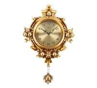 XAWSOP Orologio da parete silenzioso design creativo unico casa colonica vintage con pendolo per decorazione soggiorno senza ticchettio,