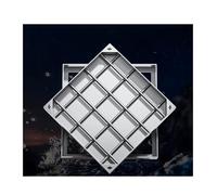 XAXIAOZ Coperchio e Telaio per tombino in Acciaio Inossidabile Invisibile, Coperchio Invisibile per Fossa Biologica con Design a Filo, Coperchio di ispezione in Metallo incorpora