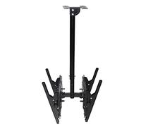 XAXIAOZ Supporto da soffitto per TV Doppio con Rotazione e inclinazione, Resistente per schermi Piatti o curvi Uno Contro L'Altro