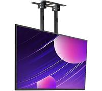 XAXIAOZ Supporto TV Regolabile per Montaggio a soffitto, Supporto TV a Doppio palo per Schermo Singolo, Supporto TV telescopico inclinabile per Montaggio a soffitto, Supporto per