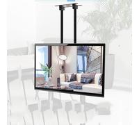 XAXIAOZ Supporto TV Regolabile per Montaggio a soffitto - Supporto TV a Doppio palo per Schermo Singolo, Supporto TV telescopico inclinabile per Montaggio a soffitto