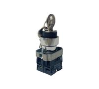 XB2-BG33 BG23 BG35 Interruttore a pulsante rotante a chiave Selettore autobloccante a 3 posizioni 2 1NO1NC 10A 22mm(2 Position 2NO,5pcs)