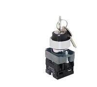 XB2-BG33 Selettore autobloccante a chiave 3 posizioni/2 posizioni interruttore a pulsante rotativo 2NO 1NO1NC blocco di mantenimento(3P Latching 2NO)