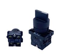 XB2-ED - Interruttore rotativo elettrico, 10 A, 660 V, colore nero, 2/3 posizioni, autobloccante, 1 pezzo (3 posizioni 1NO1NC)