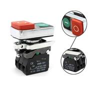 XB4 Dual green red LED Push Button Switch on off AUOQKQUT