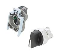XB4BD21 Interruttore: Rotante- NO 3A/240VAC 0,55A/125VDC 22mm Nero IP66 SCHNE...