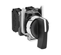 XB4BJ53 Interruttore: Rotazione - 22mm NO x2 Nero Mancanza 3A/240VAC IP66 SCH...