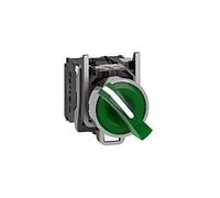 XB4BK123M5 Interruttore: Rotante - Asta 22mm.Pos: 2 NC + NO LED VERDE 230V IP...