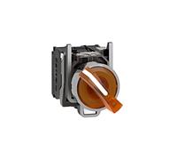 XB4BK125M5 Interruttore: Rotante - Asta 22mm.Pos: 2 NC + NO LED ARANCIONE 230...