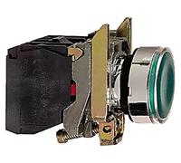 XB4BW33B5 Interruttore: Pressione 22mm Asta.Pos: 1 NC + NO LED verde 24V IP66...