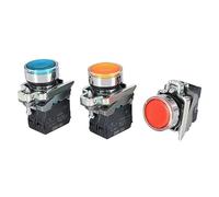 XB4BW34B1C 33B1C - Interruttore automatico con luce Start Stop 220 V, 1 pezzo (giallo, 1NO)