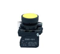 XB5-AA31 XB5AA42C Pulsante a impulsi 22 mm verde rosso 1 aperto 1 chiuso(Yellow,2NO)