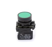 XB5-AA42 red & XB5-AA31 green 22mm Flat electrical circuits control push button switch spring MQXFCZUX(Green 1NO)