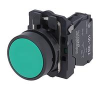 XB5AA31 Interruttore: Pressione 22mm Asta.Pos: 1 NO verde Mancanza 3A/240VAC ...