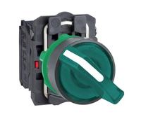 XB5AK123M5 Interruttore: Rotante - Asta 22mm.Pos: 2 NC + NO LED VERDE 230V IP...