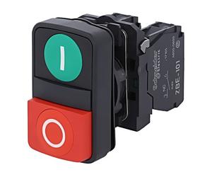 XB5AL73415 Interruttore: doppia asta 22mm.Pos: 1 NC + NO rosso/verde mancanza...