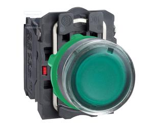 XB5AW3365 Pulsante piatto verde lampada 250V plastica