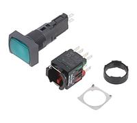 XB6DF3B5B Interruttore: Pressione 16mm Asta.Pos: 2 NC + NO LED VERDE 12-24VDC...