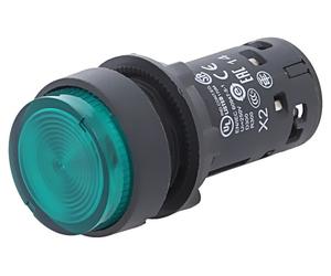 XB7NW33M1 Interruttore: Pressione 22mm Asta.Pos: 1 NO LED VERDE 230V 0,3A/240...