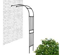 XBDLYQBD Half Side Garden Arch Trellis, Supporto per Piante da Arrampicata in Metallo a Parete per Rose e Viti, arcivia da Esterno Regolabile da 60-240 cm per i Cortili di Patios Pathways