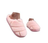 Xbemkste Pantofole calde da donna, invernali, morbide, delicate sulla pelle, comode, morbide, in peluche, adatte ai piedi, per la casa, addensano, Colore: rosa., 42 EU