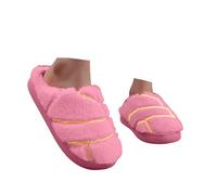 Xbemkste Pantofole calde da donna, invernali, morbide, delicate sulla pelle, comode, morbide, in peluche, adatte ai piedi, per la casa, addensano, rosa intenso, 40.5 EU
