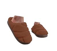 Xbemkste Pantofole calde da donna, invernali, morbide, delicate sulla pelle, comode, morbide, in peluche, adatte ai piedi, per la casa, addensano, caffè, 36 EU