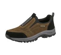 Xbemkste Scarpe da alpinismo da uomo, per il commercio estero, scarpe da uomo, scarpe primaverili all'aperto, slip-off, scarpe da arrampicata traspiranti, scarpe da trekking, marrone, 41 EU