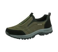 Xbemkste Scarpe da alpinismo da uomo, per il commercio estero, scarpe da uomo, scarpe primaverili all'aperto, slip-off, scarpe da arrampicata traspiranti, scarpe da trekking, verde, 40 EU