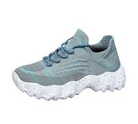 Xbemkste Scarpe da corsa da donna, sportive, traspiranti, per calze, con un solo piede, per scarpe da ginnastica da donna, comode e leggere, Celeste., 40 EU
