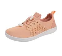 Xbemkste Scarpe da ginnastica da donna in tessuto a rete con punta larga, per uomo e donna, Colore: rosa., 39 EU