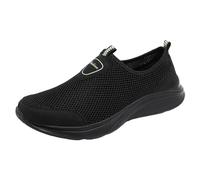 Xbemkste Scarpe da uomo modello alla moda semplice maglia di colore puro traspirante confortevole scarpe da trekking casual scarpe sportive leggere uomo, verde, 42 EU