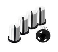 XBERSTAR 5 manopole di ricambio EQ Fader Cap per Pioneer Numark Rane AKAI DJ Controller Mixer (bianco)