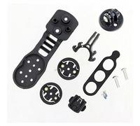 XBERSTAR 5D ACR Supporto per computer da manubrio integrato per Garmin/Bryton/Cateye Edge, supporto per computer da bicicletta, bici da strada (nero)