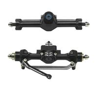XBERSTAR Assi anteriori posteriori set completo per 1/30 Axial SCX30 RC auto, nero | Alloggiamento di alluminio dell'asse del portale degli assi del portale dell'Assemblea dell'asse posteriore anteriore