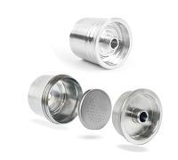 XBERSTAR Cialde di caffè in acciaio inossidabile, capsule riutilizzabili, tazza per macchina da caffè illy/Nespresso, gusci di capsula di caffè in acciaio inossidabile riutilizzabili