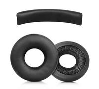 XBERSTAR Cuscinetti auricolari di ricambio per cuffie Sony WH-CH520, comodi e silenziosi, con pelle morbida (auricolari neri + fascia nera)