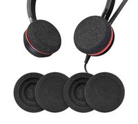 XBERSTAR Cuscinetti Auricolari in Spugna di Ricambio per Cuffie Jabra Evolve 20 20se 30 30II 40 65 65+ (2 Paia di Cuscinetti Auricolari in Spugna)
