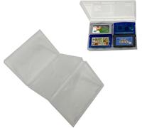 XBERSTAR Custodia protettiva 4 in 1 per GameBoy GBA GBASP Game Cartridge Card, Trasparente, Compact, Minimalista