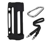 XBERSTAR Custodia protettiva in silicone per altoparlante Bluetooth wireless JBL Grip, custodia protettiva morbida in silicone (nero)